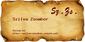 Szilva Zsombor névjegykártya